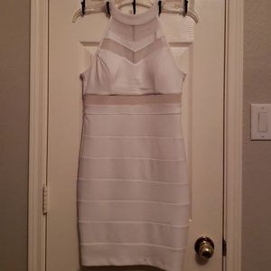 White Halter dress